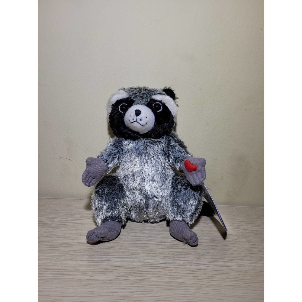 NWT Raccoon Plush Stuffed Animal the Kissing Hand plushie